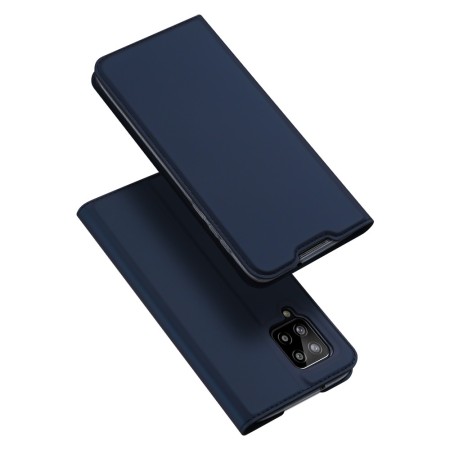 Funda Piel Soporte Magnética Dux Ducis para Samsung Galaxy A42 5G color Azul