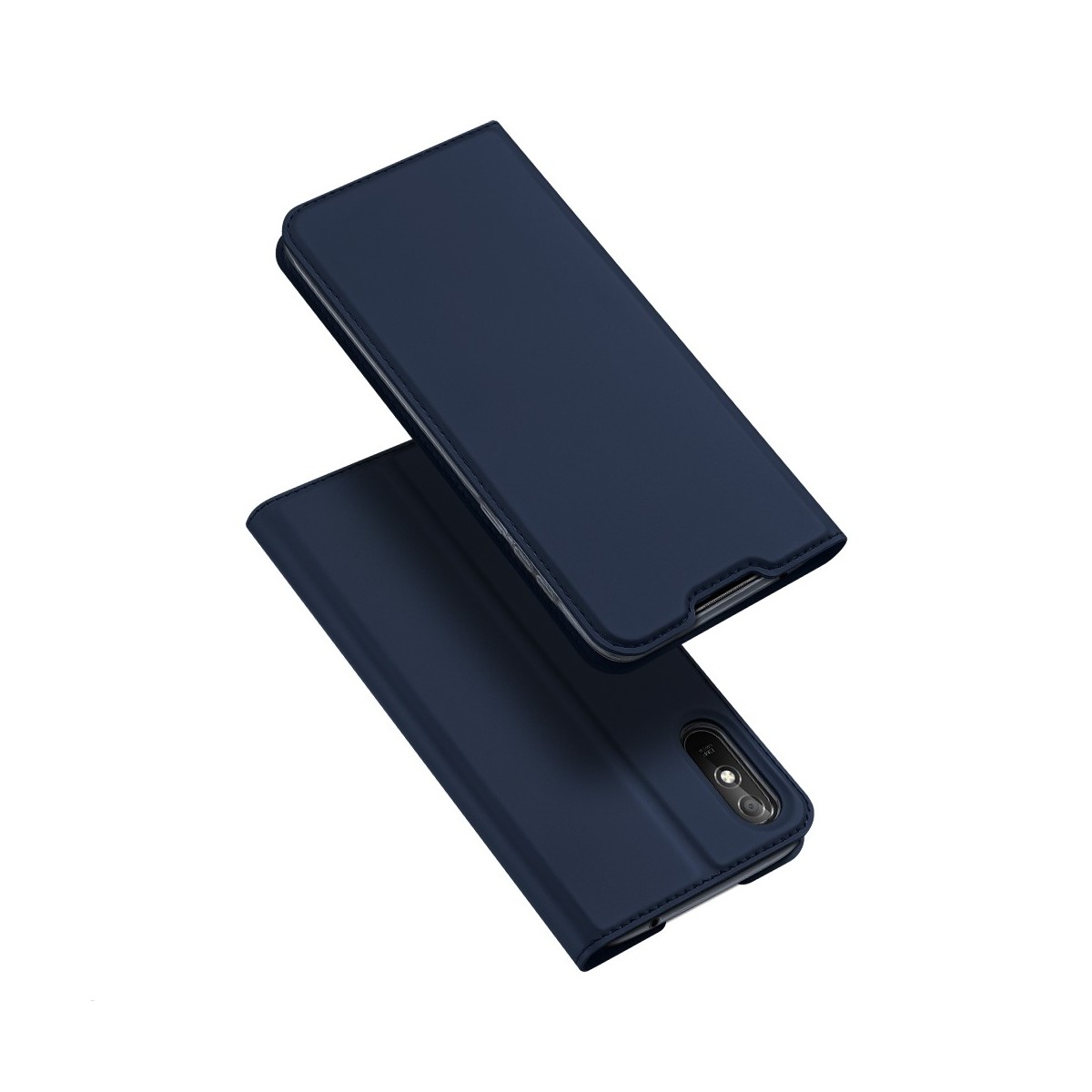 Funda Piel Soporte Magnética Dux Ducis para Xiaomi Redmi 9A / 9AT color Azul