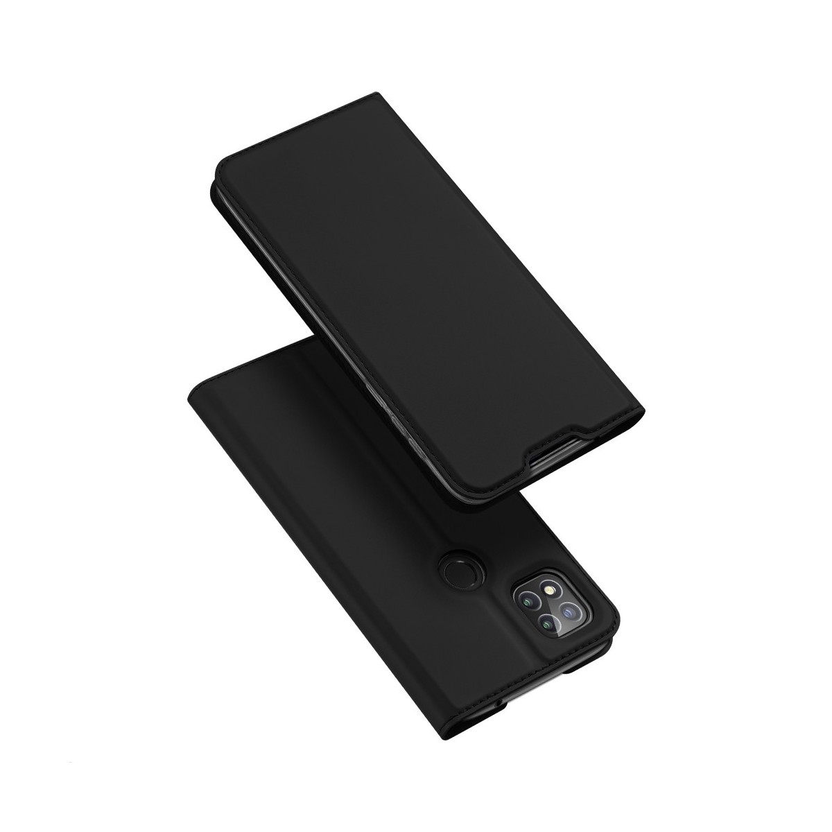 Funda Piel Soporte Magnética Dux Ducis para Xiaomi Redmi 9C color Negra
