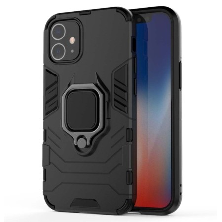 Funda Tough Armor con Anillo Giratorio Negra para Iphone 12 Mini (5.4)
