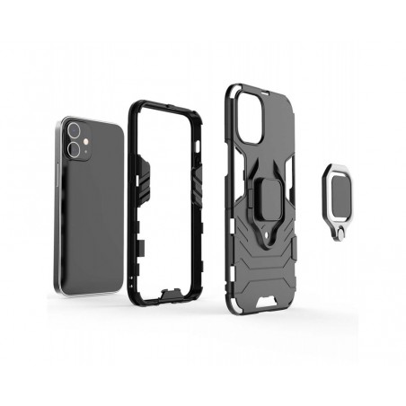 Funda Tough Armor con Anillo Giratorio Negra para Iphone 12 Mini (5.4)