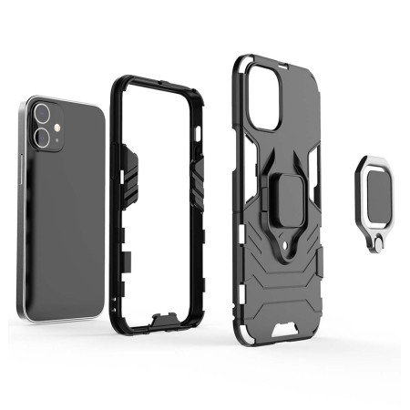 Funda Tough Armor con Anillo Giratorio Negra para Iphone 12 Pro Max (6.7)