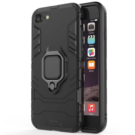 Funda Tough Armor con Anillo Giratorio Negra para Iphone 7 / 8 / SE 2020