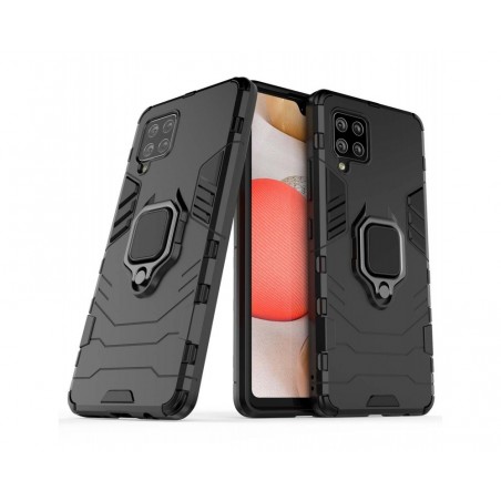 Funda Tough Armor con Anillo Giratorio Negra para Samsung Galaxy A42 5G