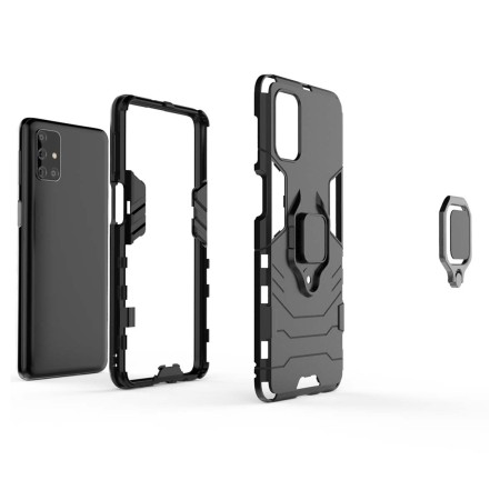 Funda Tough Armor con Anillo Giratorio Negra para Samsung Galaxy M31s