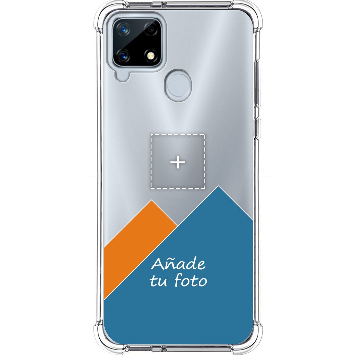 Personaliza tu Funda Silicona Anti-Golpes Transparente con tu Fotografía para Realme 7i / Narzo 30A personalizada