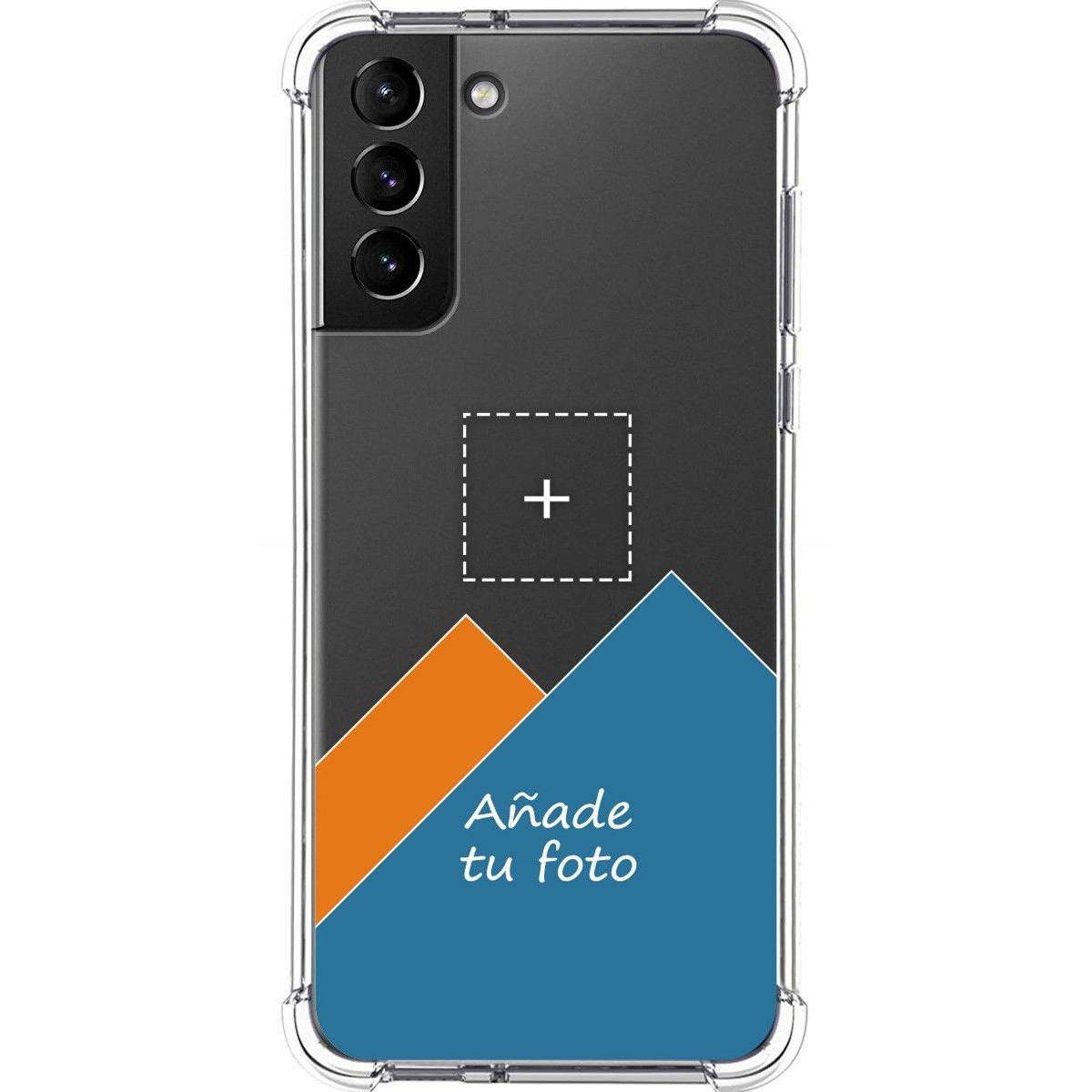 Personaliza tu Funda Silicona Anti-Golpes Transparente con tu Fotografía para Samsung Galaxy S21+ Plus 5G personalizada