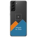 Personaliza tu Funda Gel Silicona Transparente con tu Fotografia para Samsung Galaxy S21+ Plus 5G dibujo personalizada