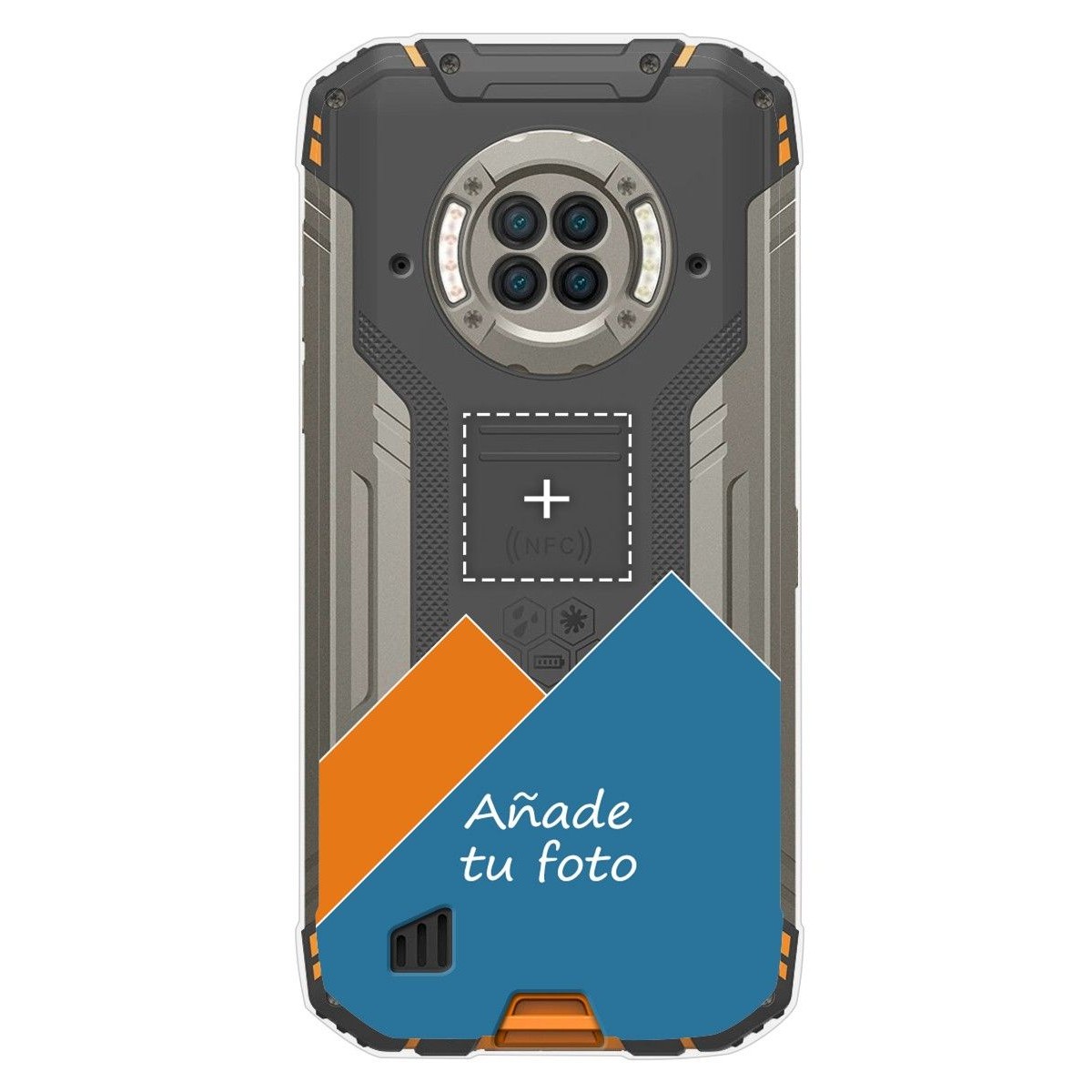 Personaliza tu Funda Gel Silicona Transparente con tu Fotografia para Doogee S96 Pro dibujo personalizada