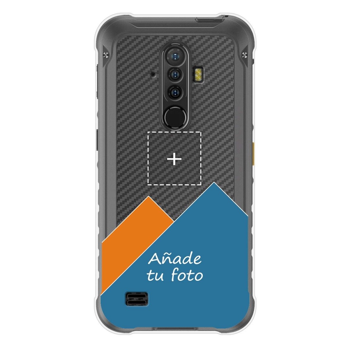 Personaliza tu Funda Gel Silicona Transparente con tu Fotografia para Ulefone Armor X8 dibujo personalizada