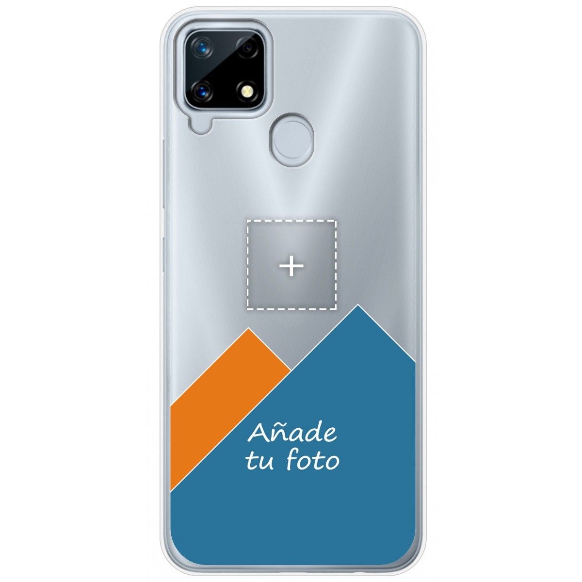 Personaliza tu Funda Gel Silicona Transparente con tu Fotografia para Realme 7i / Narzo 30A dibujo personalizada