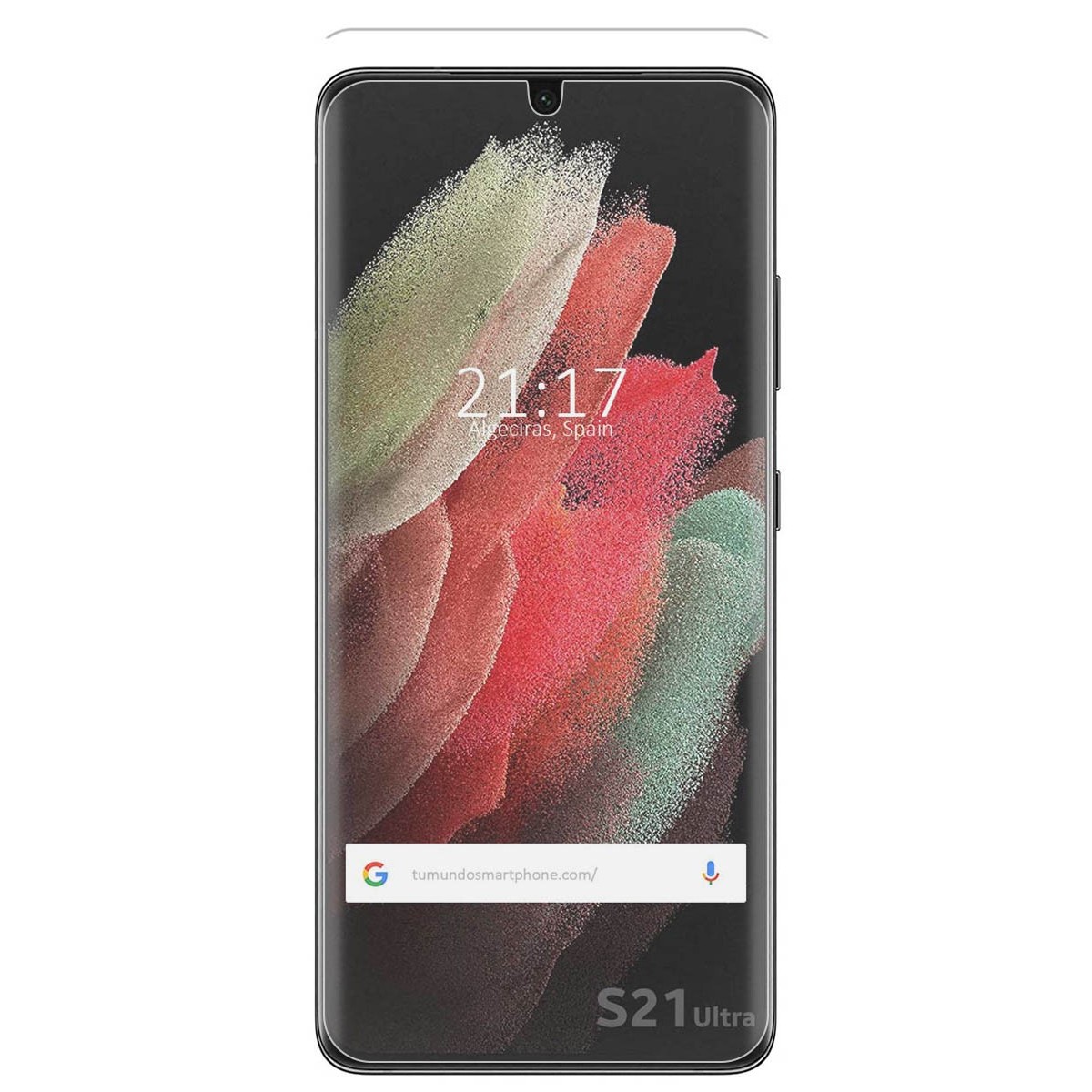 Protector Cristal Templado Completo Curvo UV Full Glue para Samsung Galaxy S21 Ultra 5G