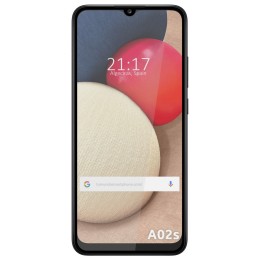 Protector Cristal Templado Completo 5D Full Glue Negro para Samsung Galaxy A02s Vidrio 2