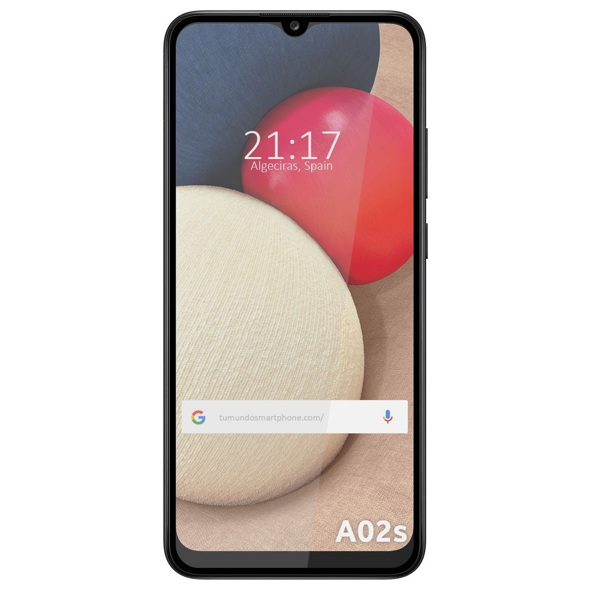 Protector Cristal Templado Completo 5D Full Glue Negro para Samsung Galaxy A02s Vidrio