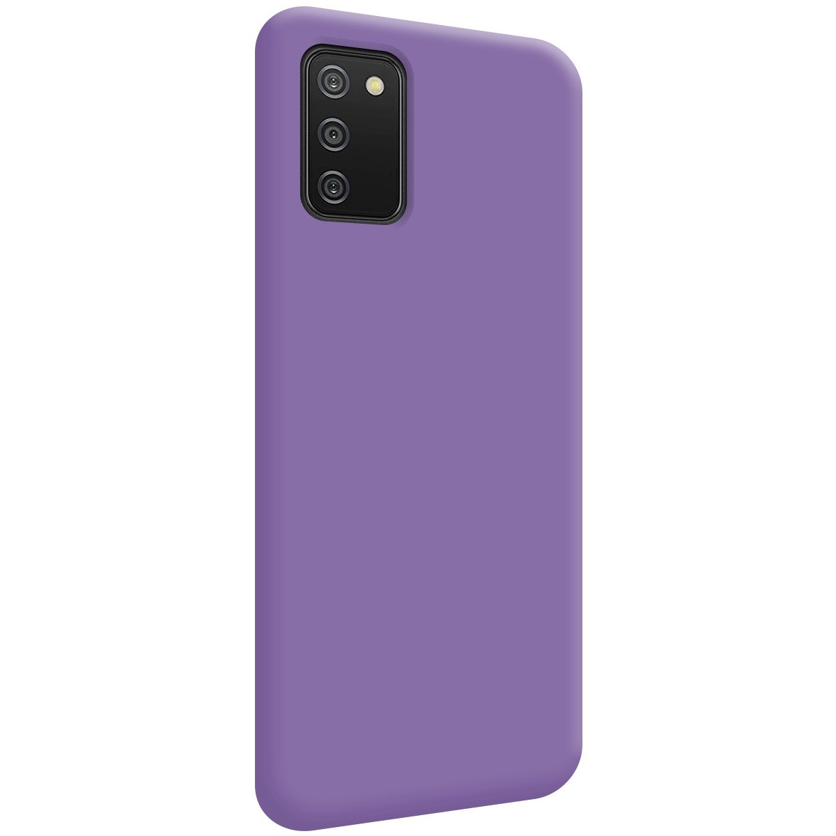 Funda Silicona Líquida Ultra Suave para Samsung Galaxy A02s color Morada