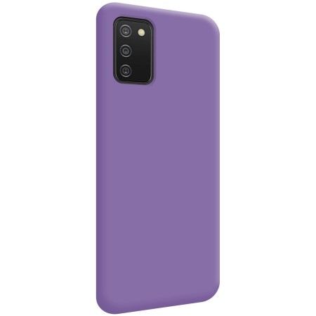 Funda Silicona Líquida Ultra Suave para Samsung Galaxy A02s color Morada