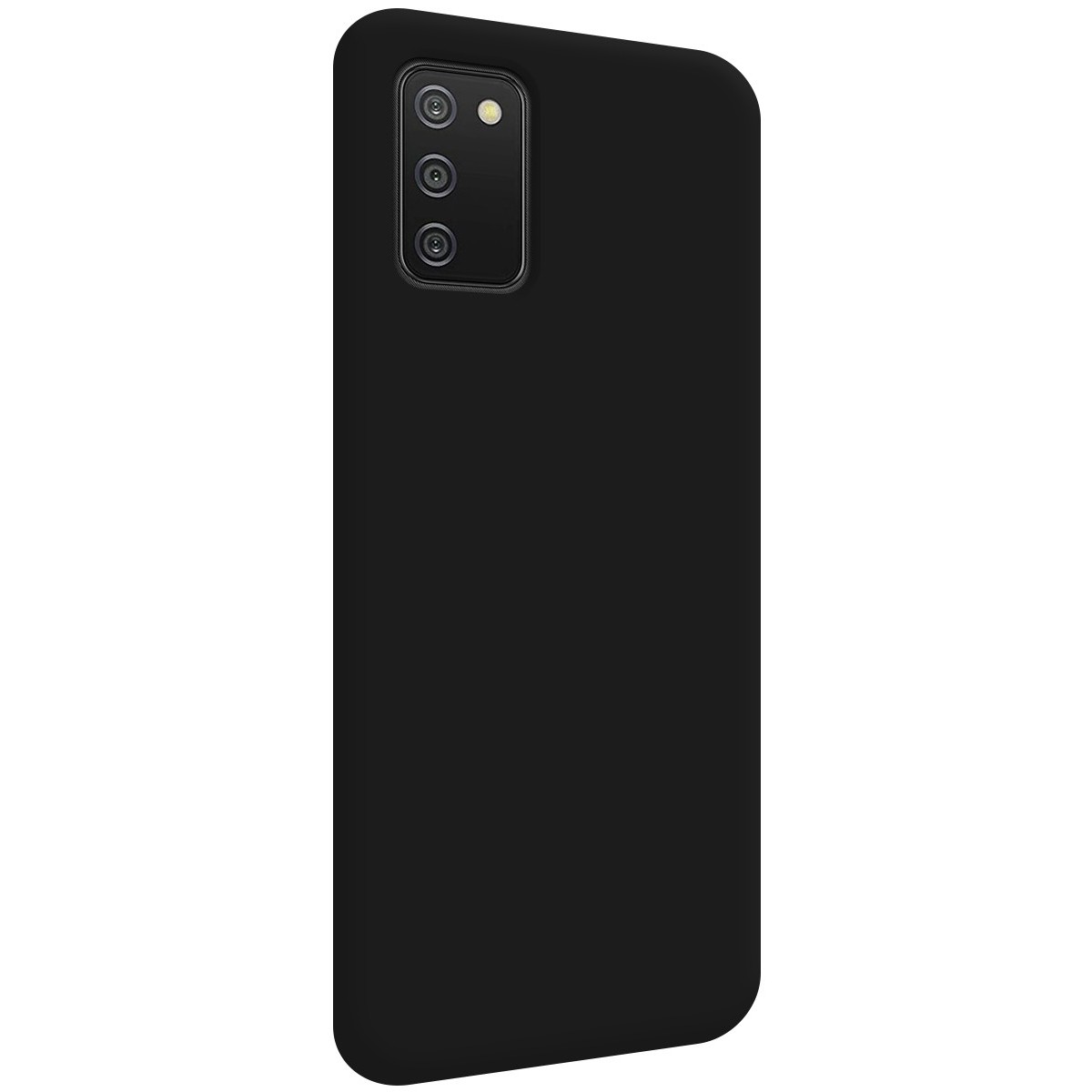 Funda Silicona Líquida Ultra Suave para Samsung Galaxy A02s color Negra