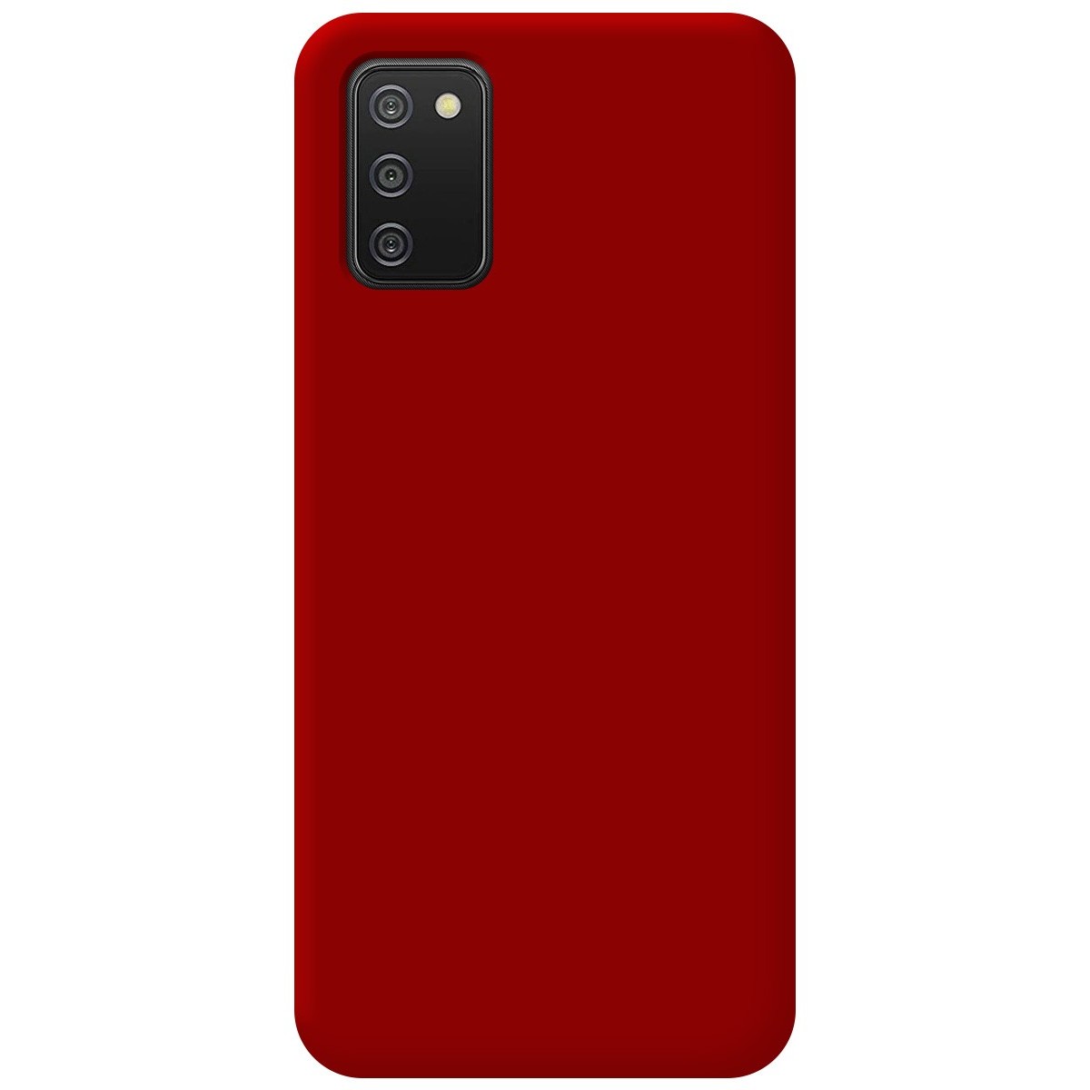 Funda Silicona Líquida Ultra Suave para Samsung Galaxy A02s color Roja
