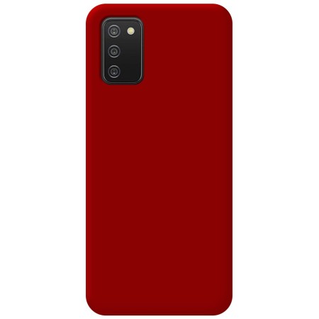 Funda Silicona Líquida Ultra Suave para Samsung Galaxy A02s color Roja