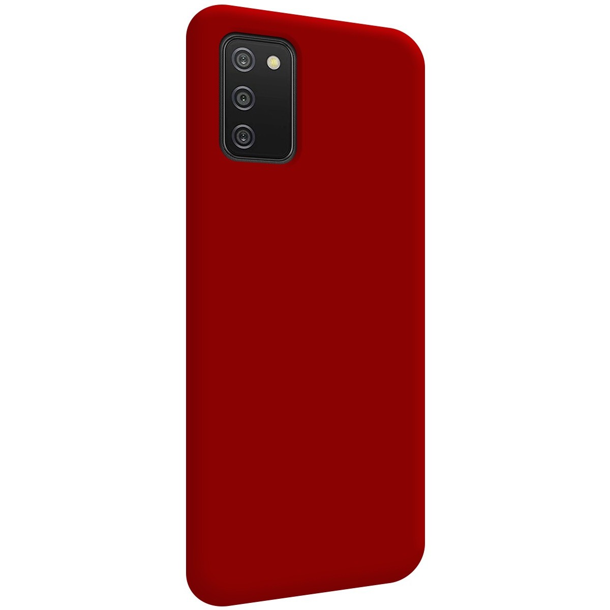 Funda Silicona Líquida Ultra Suave para Samsung Galaxy A02s color Roja