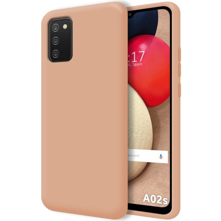 Funda Silicona Líquida Ultra Suave para Samsung Galaxy A02s color Rosa