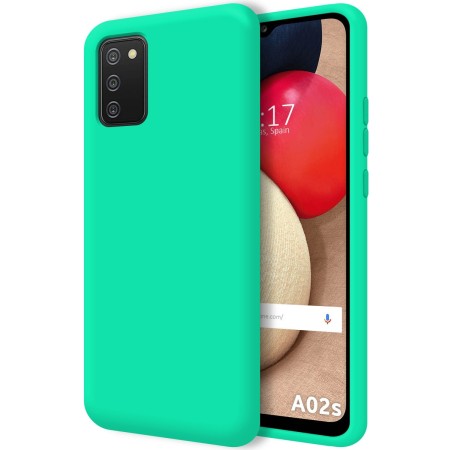 Funda Silicona Líquida Ultra Suave para Samsung Galaxy A02s color Verde