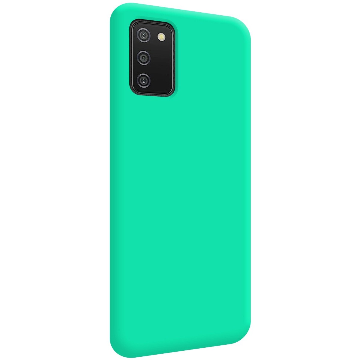 Funda Silicona Líquida Ultra Suave para Samsung Galaxy A02s color Verde