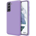 Funda Silicona Líquida Ultra Suave para Samsung Galaxy S21 5G color Morada