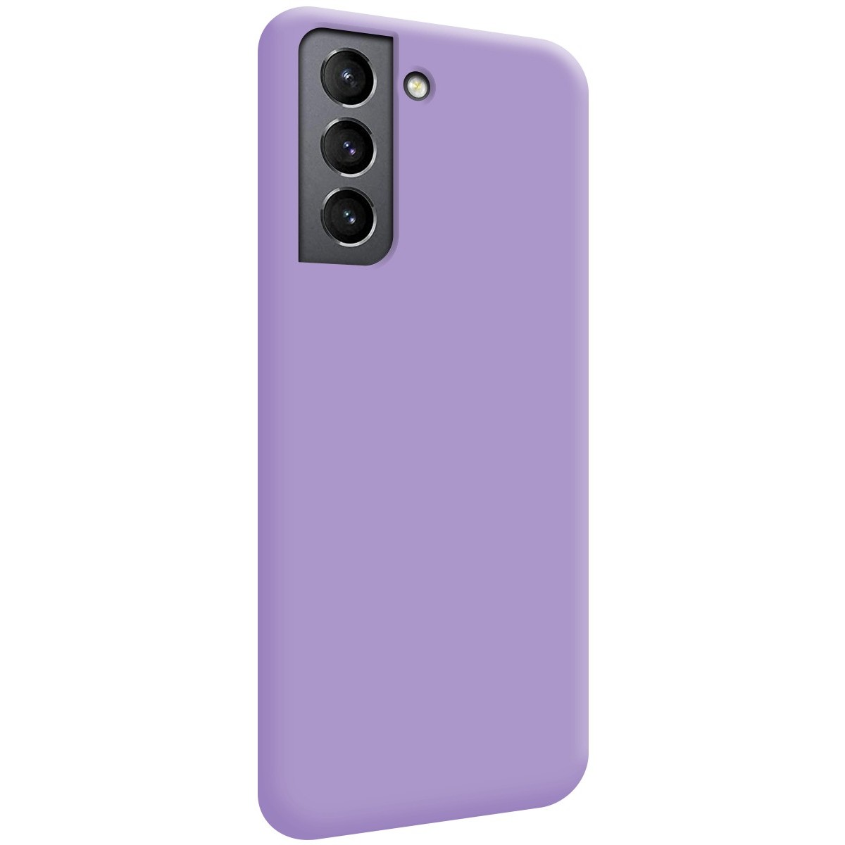 Funda Silicona Líquida Ultra Suave para Samsung Galaxy S21 5G color Morada