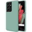 Funda Silicona Líquida Ultra Suave para Samsung Galaxy S21 Ultra 5G color Verde