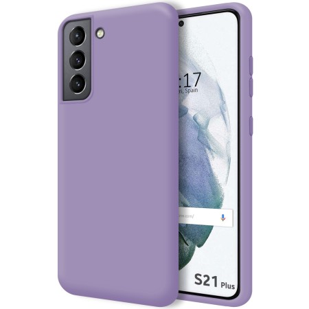 Funda Silicona Líquida Ultra Suave para Samsung Galaxy S21+ Plus 5G color Morada