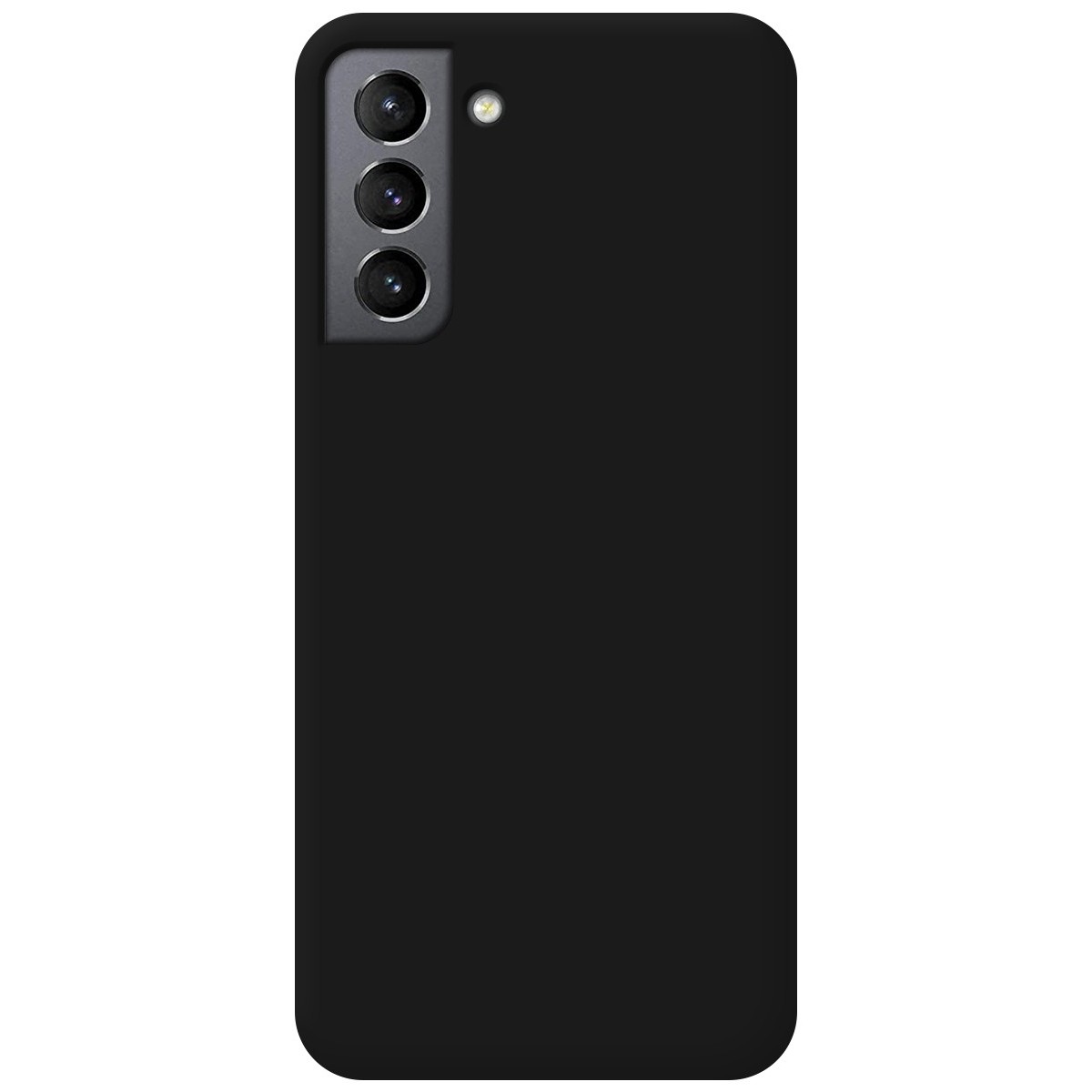 Funda Silicona Líquida Ultra Suave para Samsung Galaxy S21+ Plus 5G color Negra