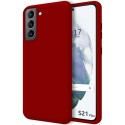 Funda Silicona Líquida Ultra Suave para Samsung Galaxy S21+ Plus 5G color Roja
