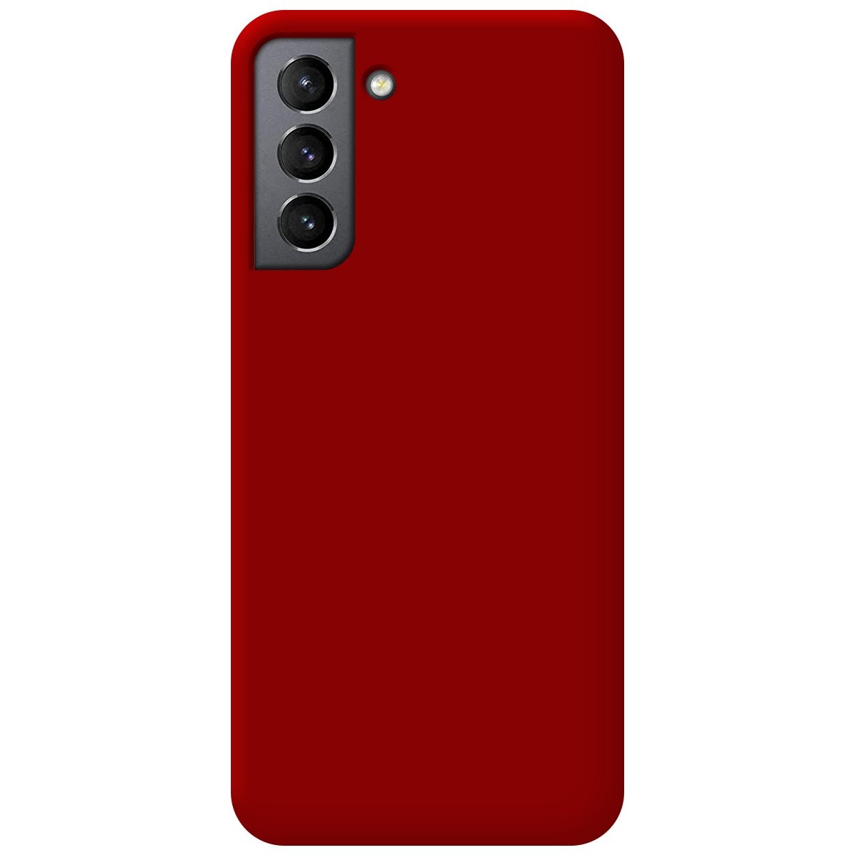Funda Silicona Líquida Ultra Suave para Samsung Galaxy S21+ Plus 5G color Roja