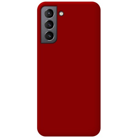 Funda Silicona Líquida Ultra Suave para Samsung Galaxy S21+ Plus 5G color Roja