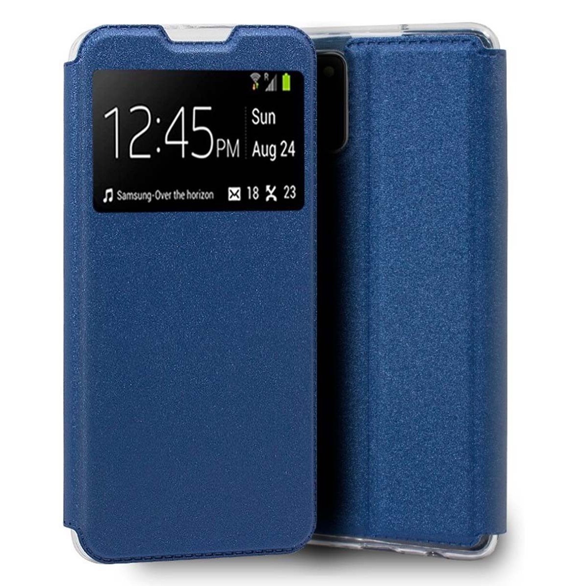 Funda Libro Soporte con Ventana para Samsung Galaxy A02s color Azul
