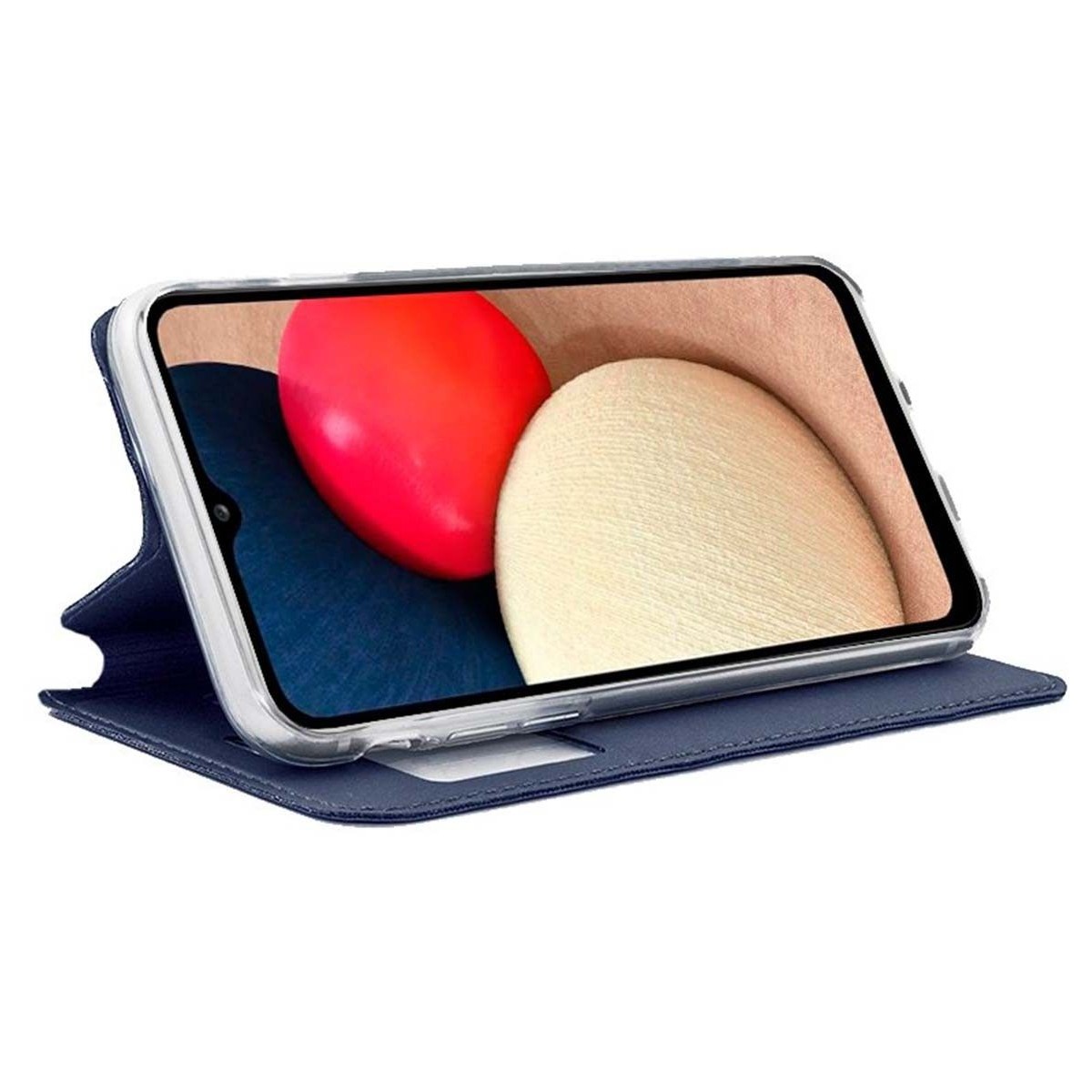 Funda Libro Soporte con Ventana para Samsung Galaxy A02s color Azul