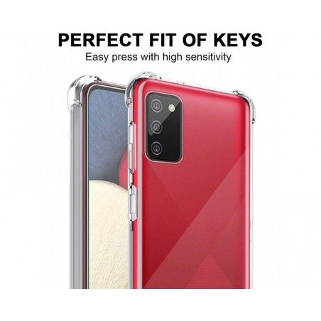Funda Gel Tpu Anti-Shock Transparente para Samsung Galaxy A02s