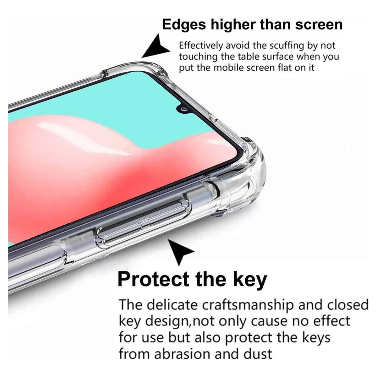 Funda Gel Tpu Anti-Shock Transparente para Samsung Galaxy A32 5G