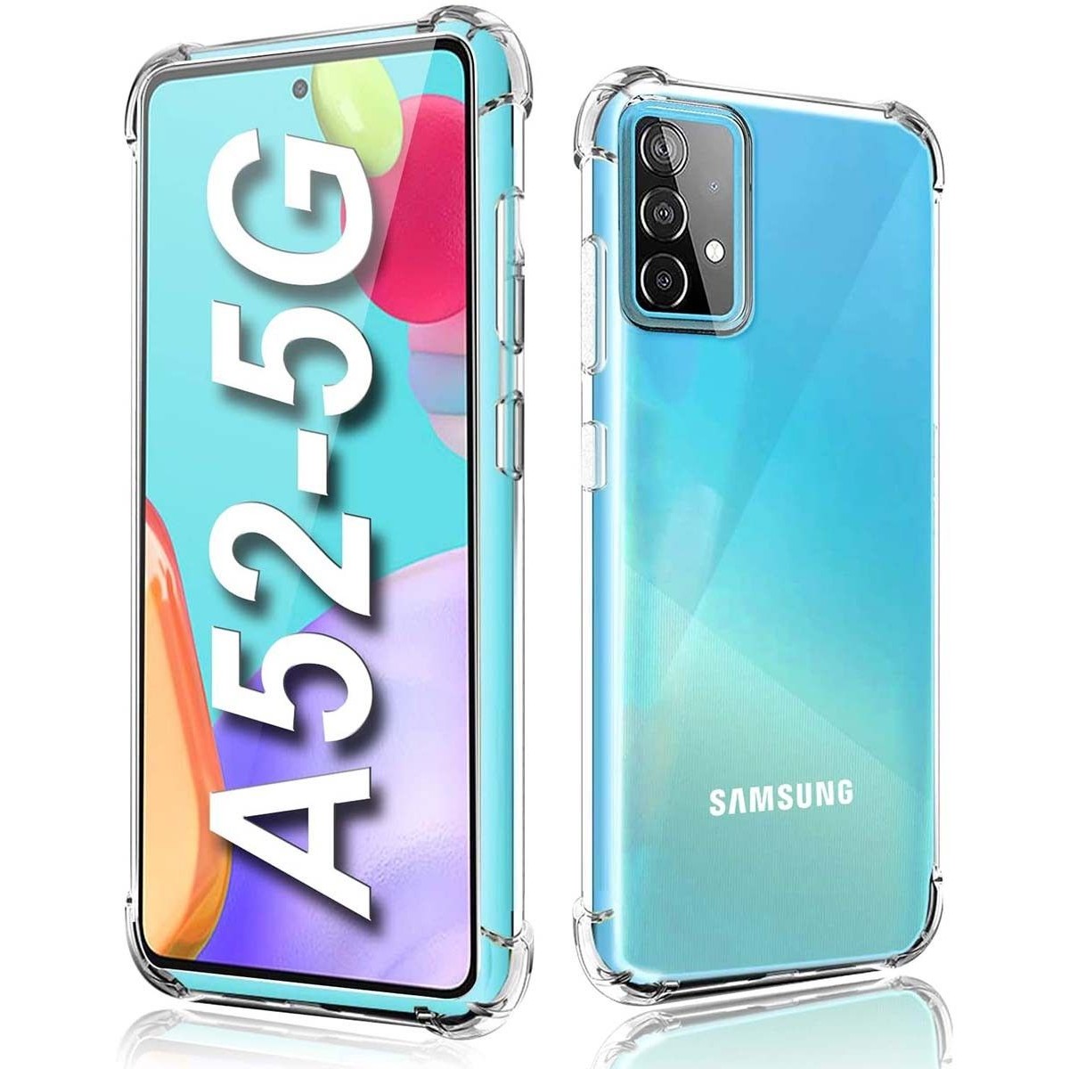 Funda Gel Tpu Anti-Shock Transparente para Samsung Galaxy A52 / A52 5G / A52s 5G