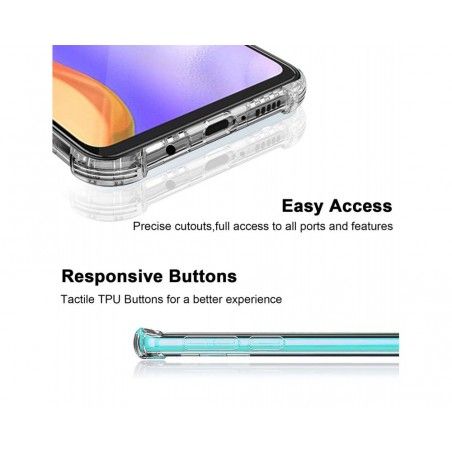 Funda Gel Tpu Anti-Shock Transparente para Samsung Galaxy A52 / A52 5G / A52s 5G