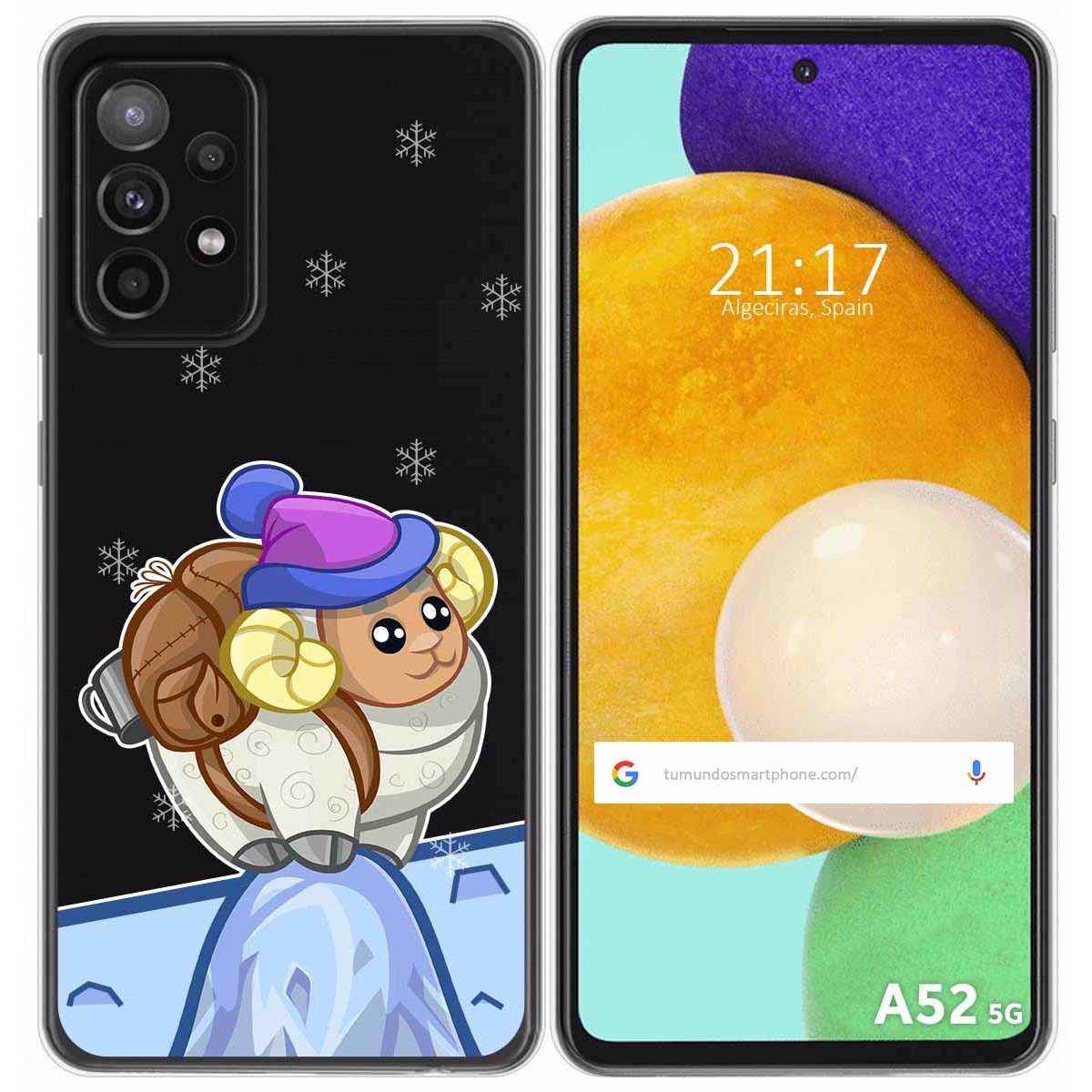 Funda Gel Transparente para Samsung Galaxy A52 / A52 5G / A52s 5G diseño Cabra Dibujos