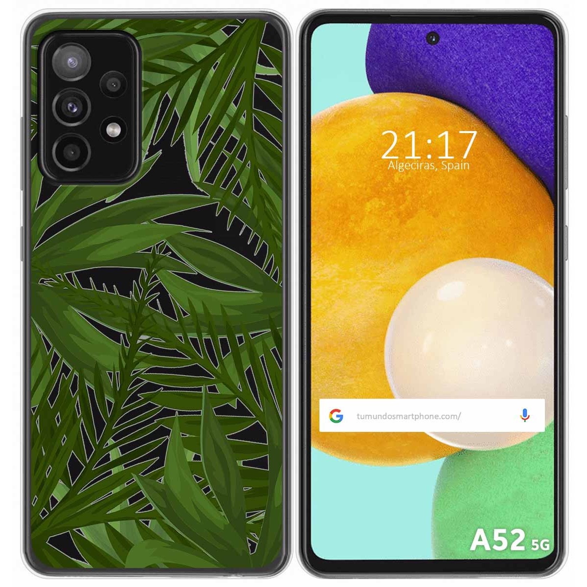 Funda Gel Transparente para Samsung Galaxy A52 / A52 5G / A52s 5G diseño Jungla Dibujos