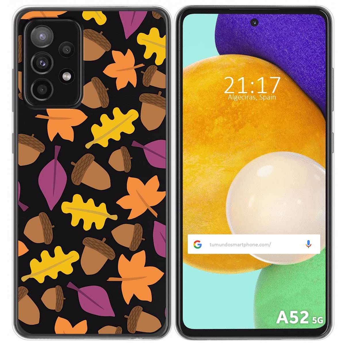 Funda Gel Transparente para Samsung Galaxy A52 / A52 5G / A52s 5G diseño Otoño Dibujos
