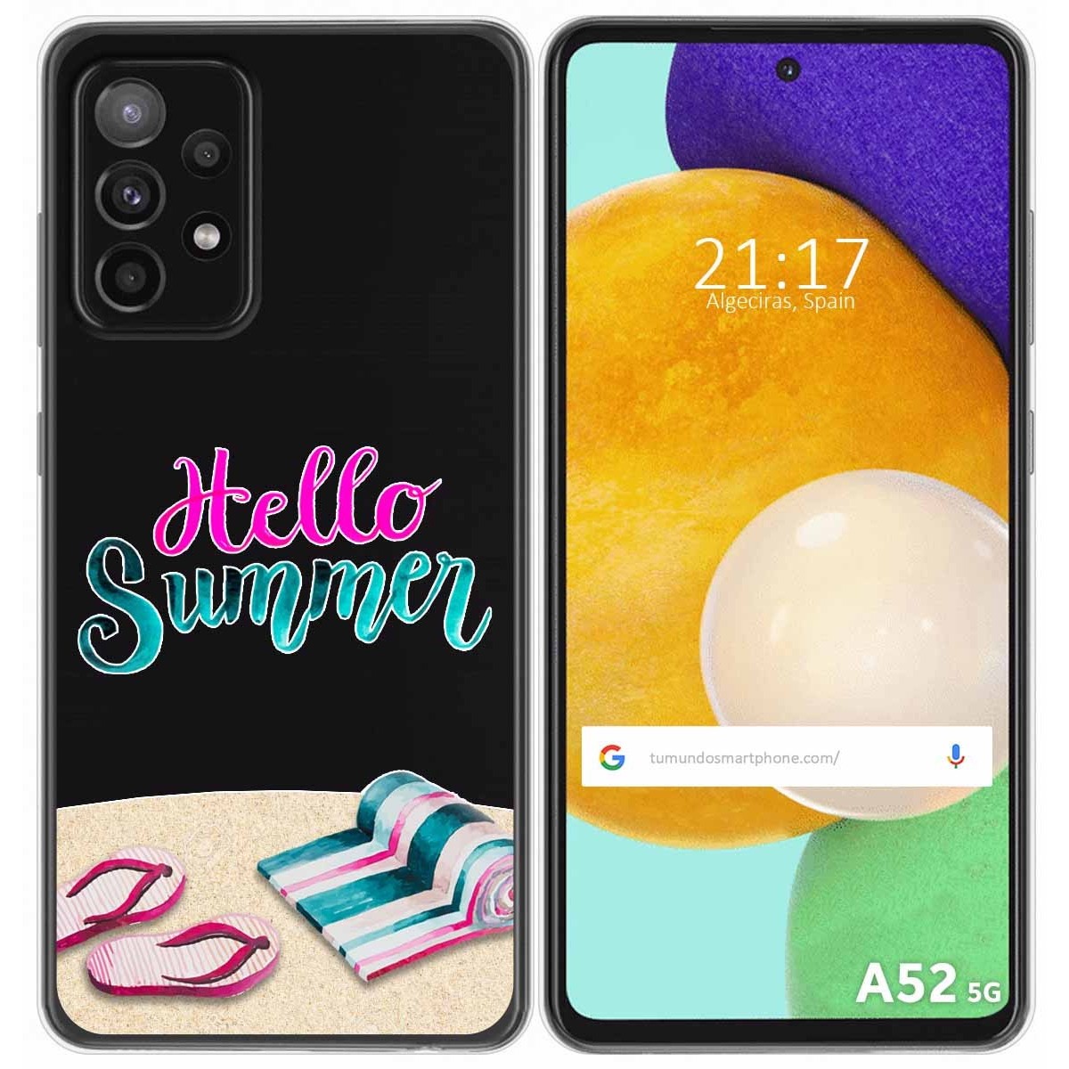 Funda Gel Transparente para Samsung Galaxy A52 / A52 5G / A52s 5G diseño Summer Dibujos