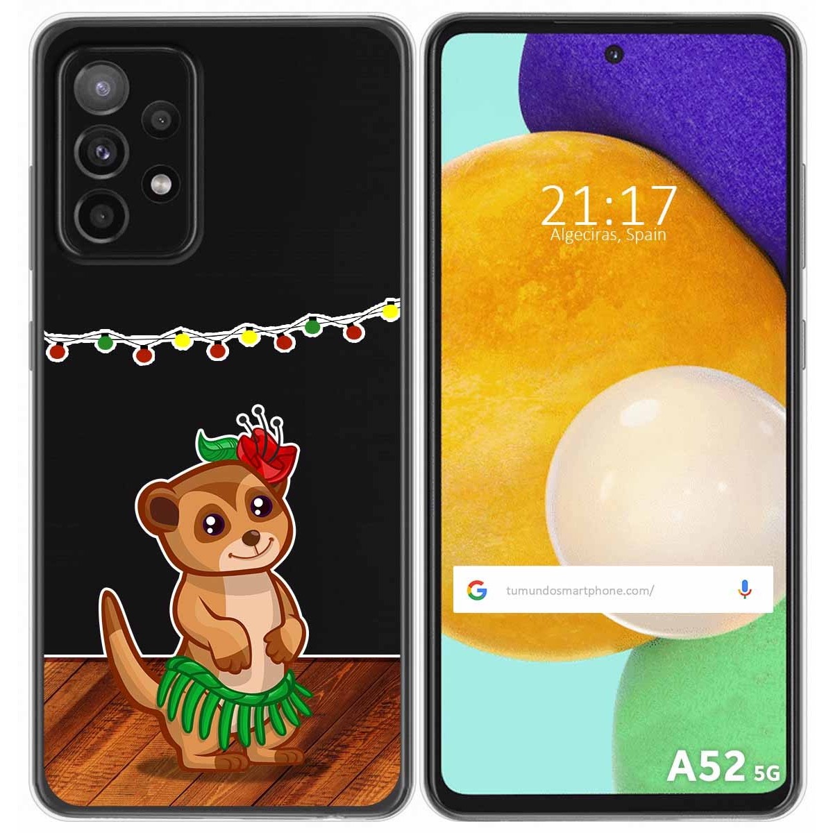 Funda Gel Transparente para Samsung Galaxy A52 / A52 5G / A52s 5G diseño Suricata Dibujos