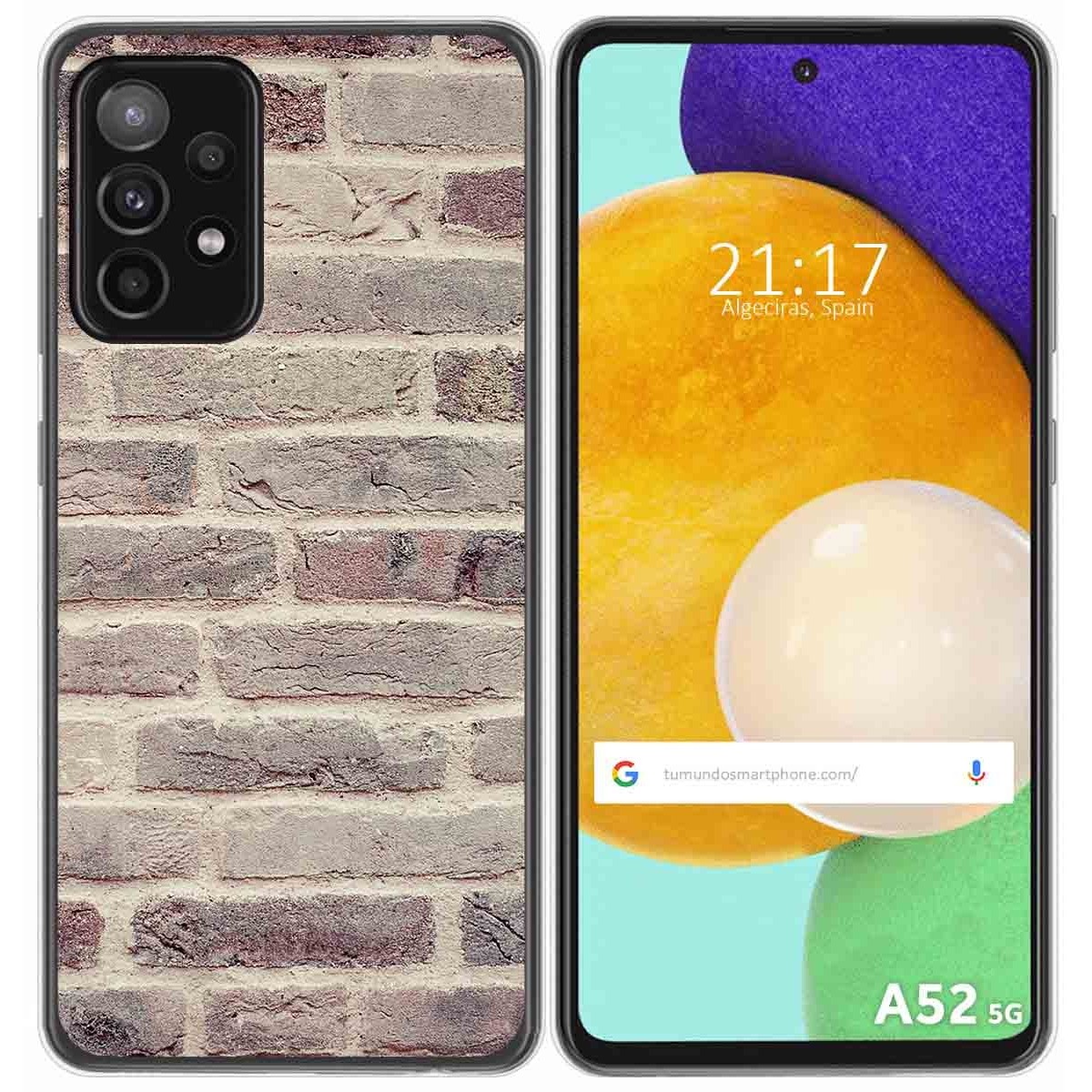Funda Gel Tpu para Samsung Galaxy A52 / A52 5G / A52s 5G diseño Ladrillo 01 Dibujos