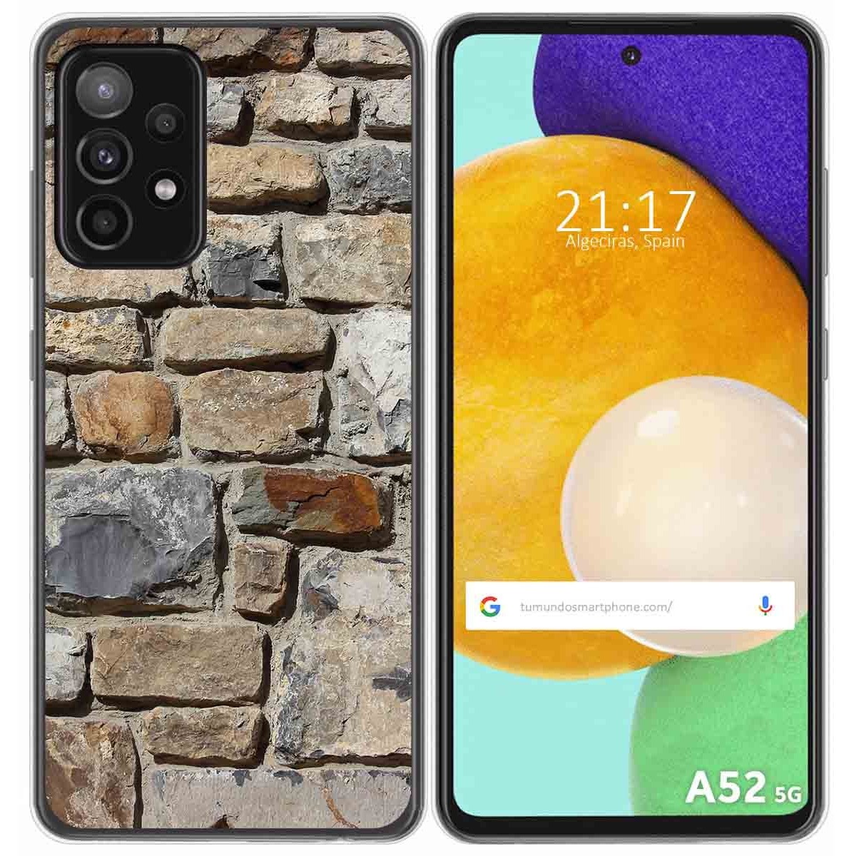 Funda Gel Tpu para Samsung Galaxy A52 / A52 5G / A52s 5G diseño Ladrillo 03 Dibujos