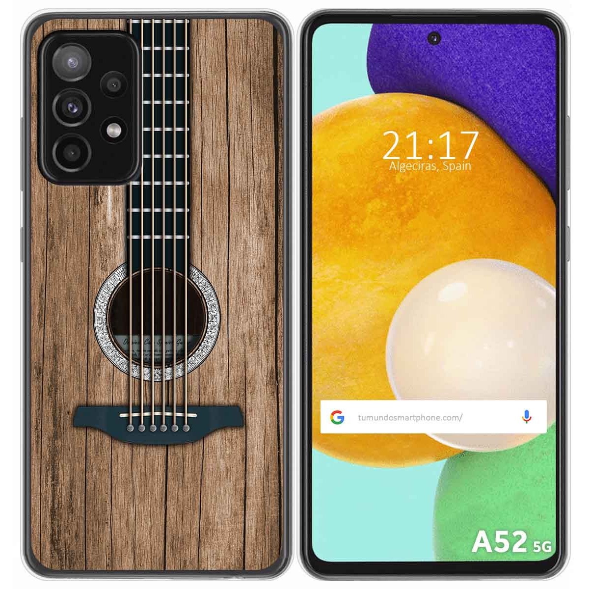 Funda Gel Tpu para Samsung Galaxy A52 / A52 5G / A52s 5G diseño Madera 11 Dibujos