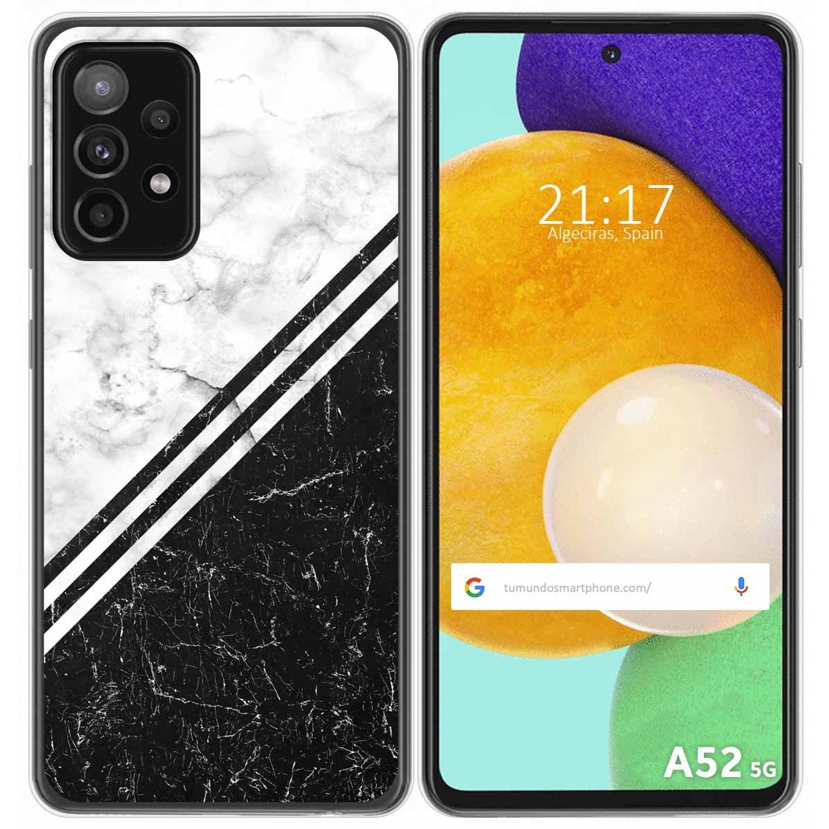 Funda Gel Tpu para Samsung Galaxy A52 / A52 5G / A52s 5G diseño Mármol 01 Dibujos